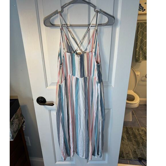 ROXY Sun Dress, size Small; colorful stripes; Adjustable straps - Picture 13 of 13